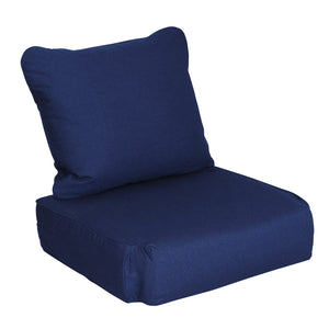 Sunbrella Indigo Outdoor Cushion Slipcover Replacement for Seating of Caterina 7 Piece Patio Conversation Set - Cambridge Casual