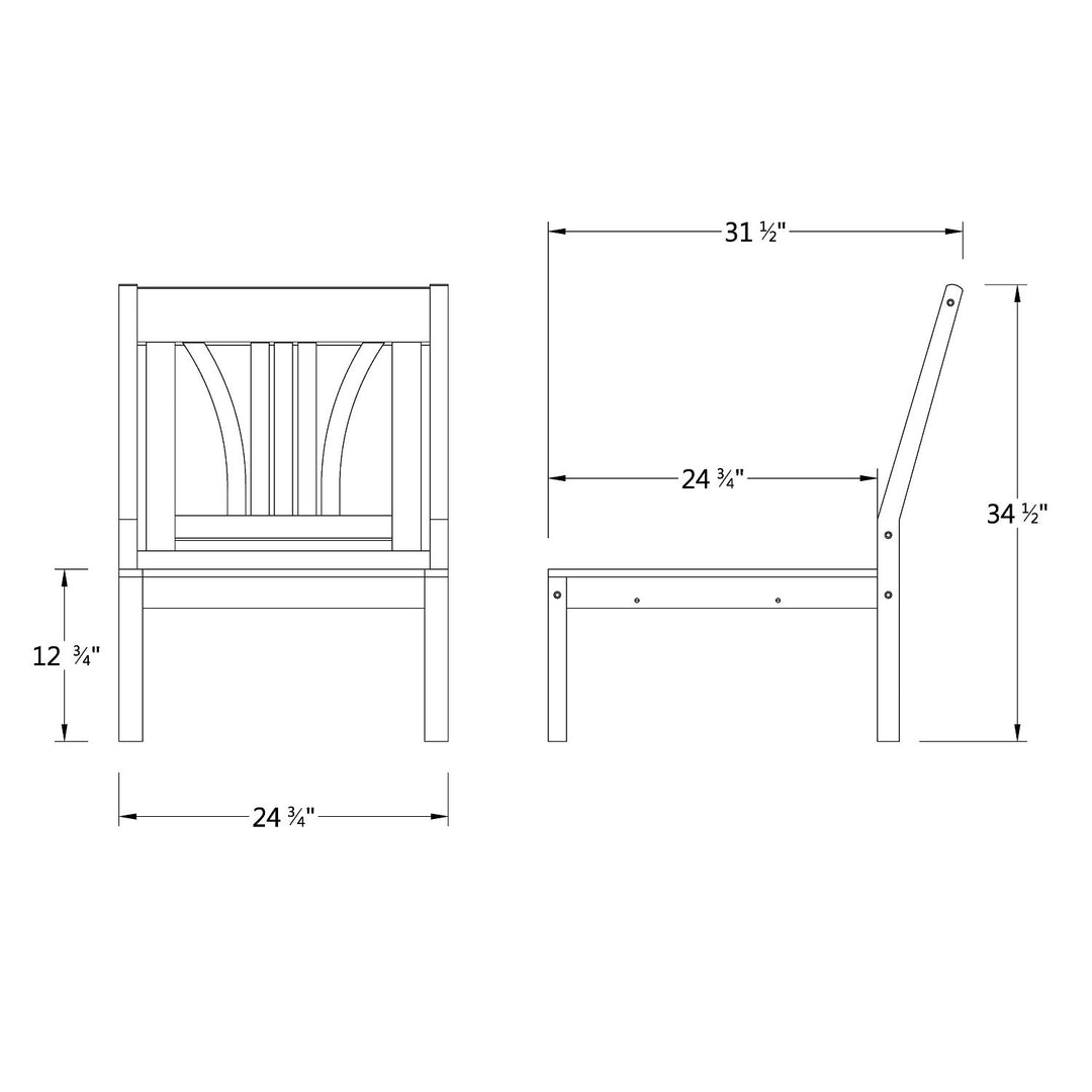 [DIMENSIONS] Abbington Teak Wood 8 Piece Patio Sectional Set with Gray Cushion - Cambridge Casual