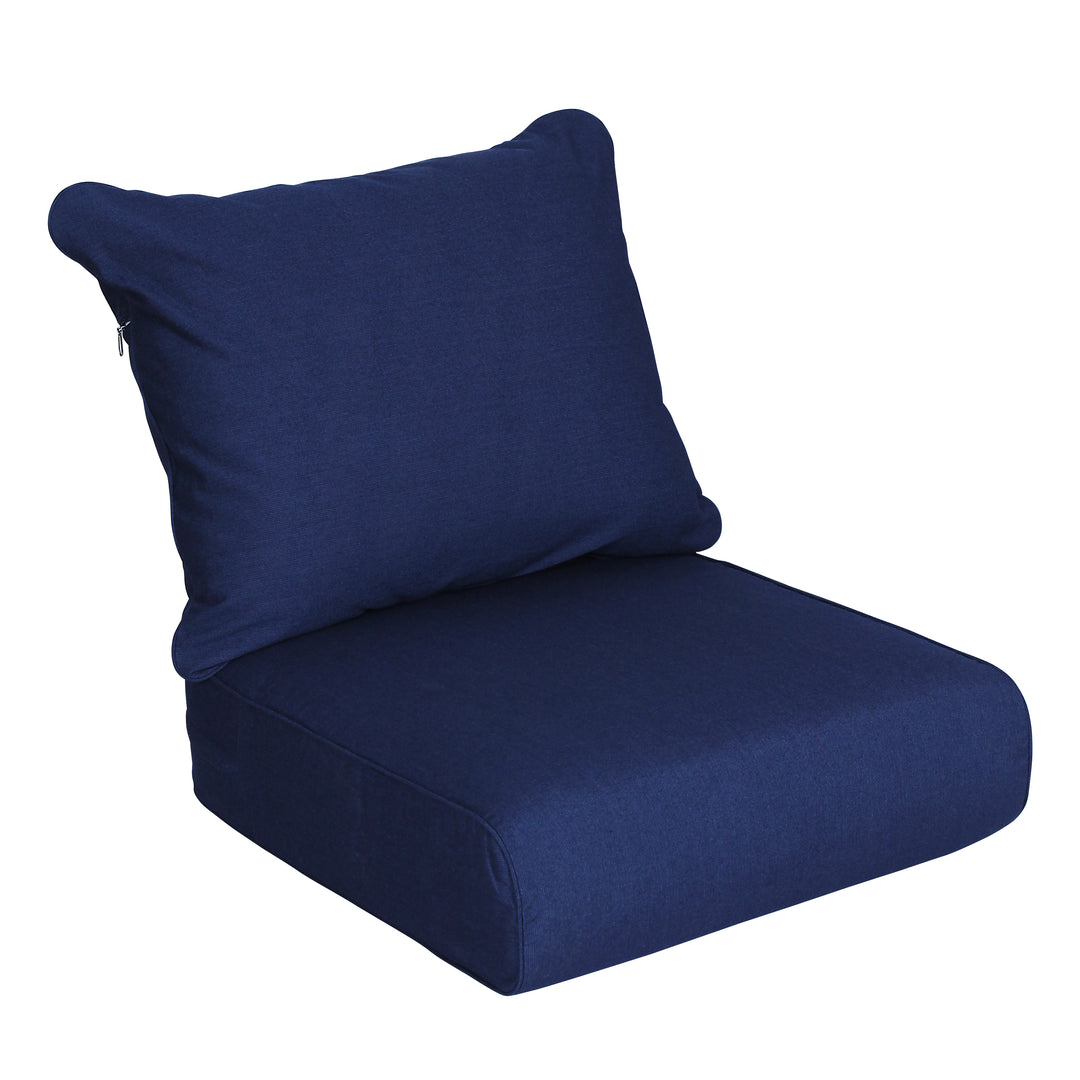 Sunbrella Indigo Outdoor Cushion Slipcover Replacement for Seating of Abbington 5 Piece Patio Conversation Set - Cambridge Casual [DETAILS]