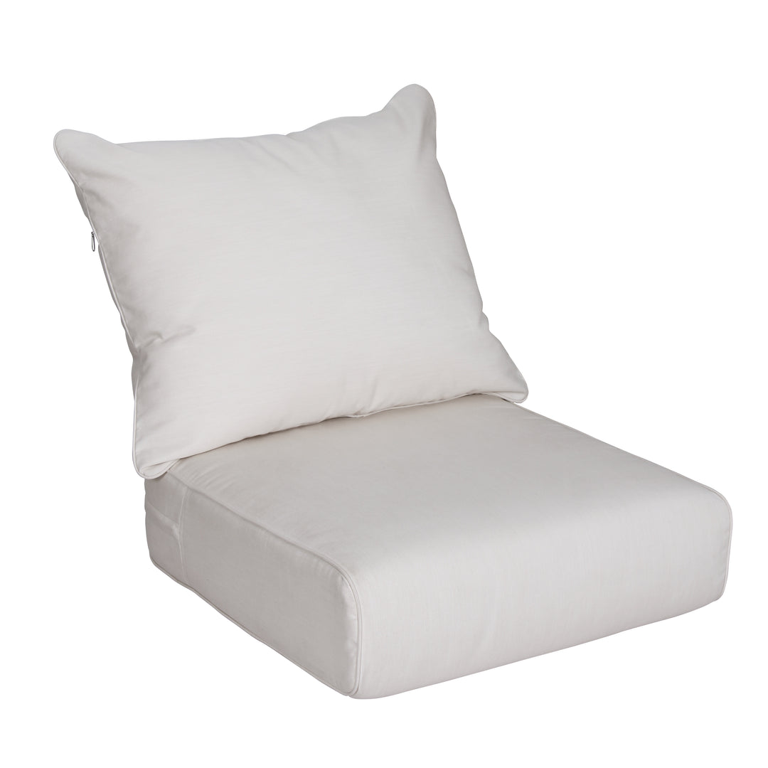 Sunbrella Vellum Outdoor Cushion Slipcover Replacement for Seating of Abbington 5 Piece Patio Conversation Set - Cambridge Casual - [DETAILS]