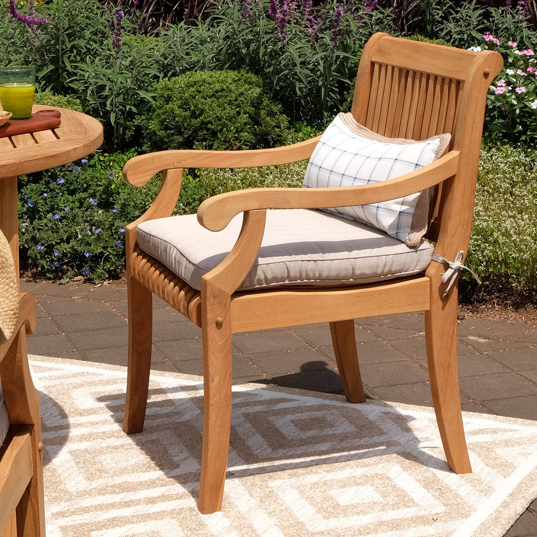 [DETAILS] Mosko Teak Wood 5 Piece Outdoor Dining Set - Cambridge Casual