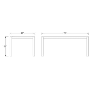 Carlota Mahogany Wood Weathered Gray 6 Piece Outdoor Dining Set with Brick Cushion - Cambridge Casual