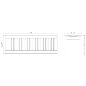 Caterina Teak Wood 6 Piece Outdoor Dining Set - Cambridge Casual