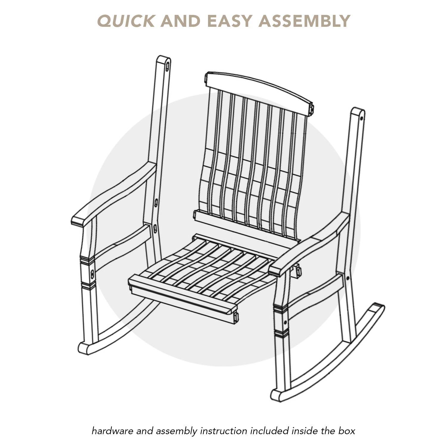 Richmond Outdoor Teak Wood 3-Piece Rocking Conversation Set | Cambridge ...