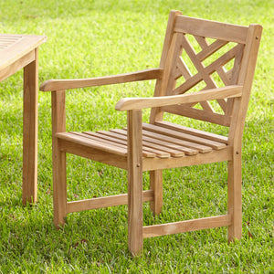 Rocca Teak Wood Outdoor Dining Chair - Cambridge Casual