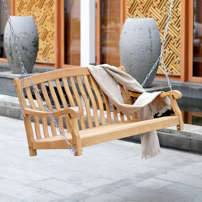 Garden Benches | Solid Wood Loveseat Gliders | Teak Patio Swings ...