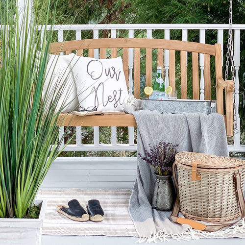 Teak outlet garden swing
